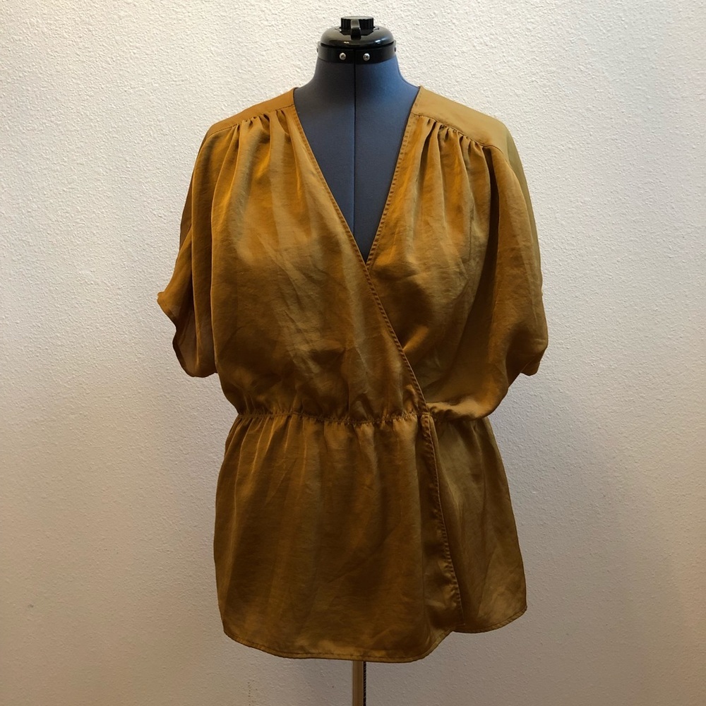 Gap surplice faux wrap top